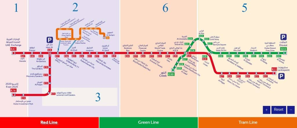 RTA Dubai Metro Timings Today