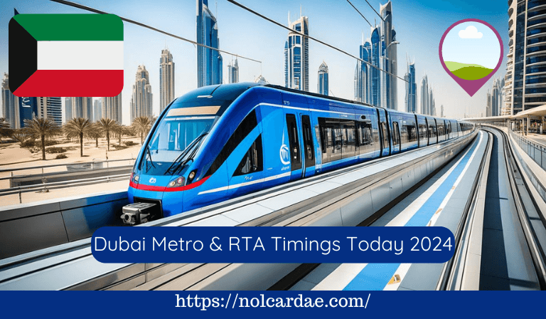 Dubai Metro Timings Today