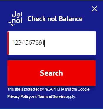 Check Nol Card Balance with Number