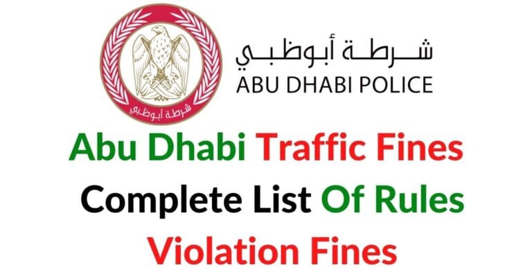 Abu Dhabi Traffic Fines